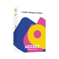 Accezz Leren Kaarthouder - Geschikt voor MagSafe en Qi2 - Heath Purple
