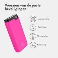 imoshion Powerbank 20.000 mAh - 22,5W Snellader - USB-C / USB-A - Hot Pink