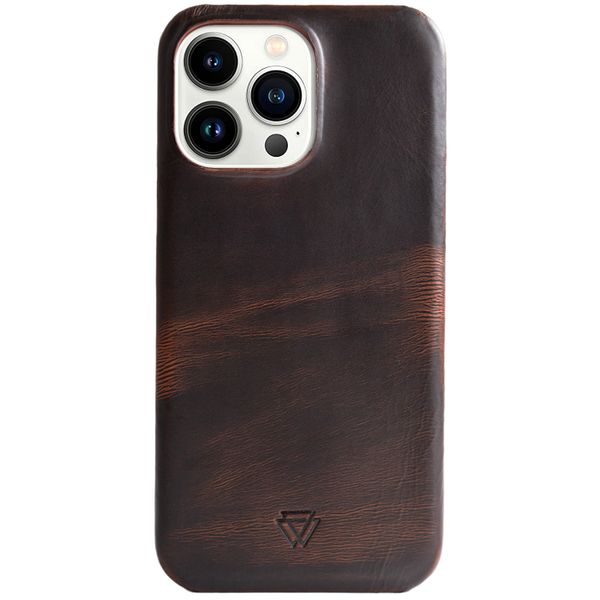 Wachikopa Full Wrap Backcover iPhone 13 Pro - Dark Brown