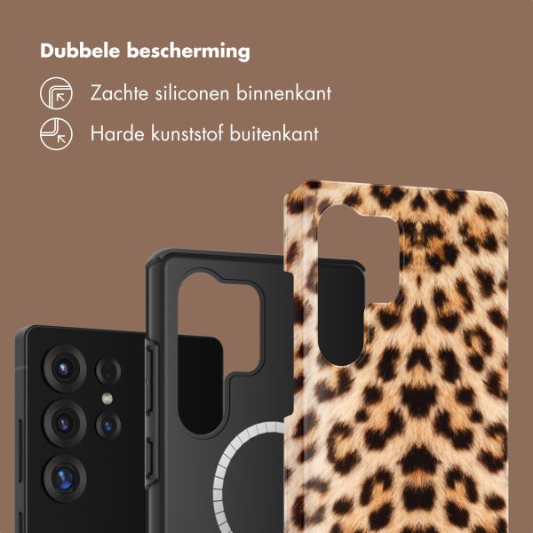 Selencia Vivid Backcover met MagSafe Samsung Galaxy S25 Ultra - Wild Leo