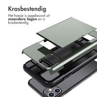 imoshion Backcover met pasjeshouder iPhone 11 - Donkergroen