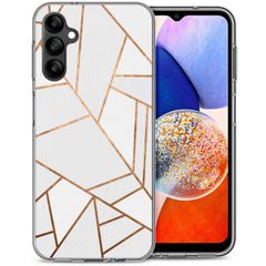 imoshion Design hoesje Samsung Galaxy A14 (5G/4G) - Grafisch Koper / Wit