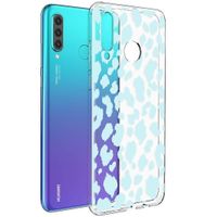 imoshion Design hoesje Huawei P30 Lite - Luipaard - Blauw