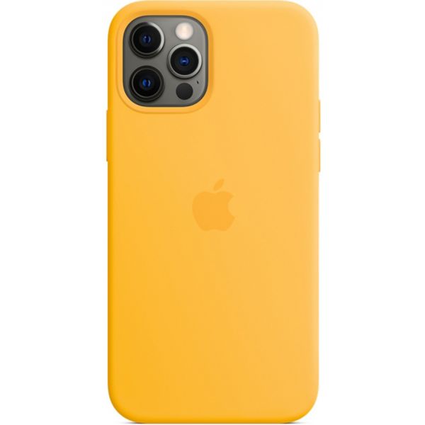 Apple Silicone Backcover MagSafe iPhone 12 (Pro) - Sunflower