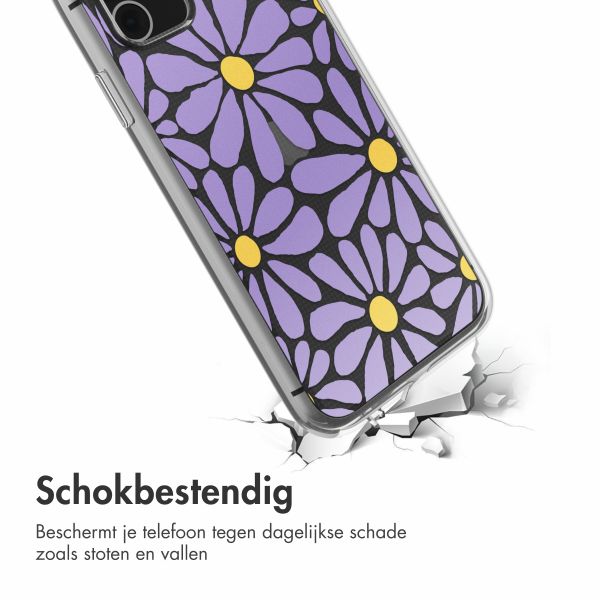 imoshion  Design hoesje iPhone 11 - Tropical Violet Flowers Connect