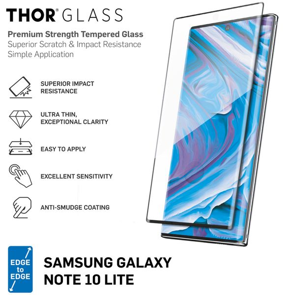 THOR Full Screenprotector + Apply Frame Galaxy Note 10 Lite