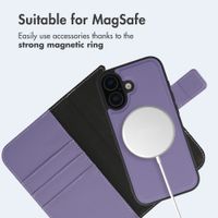imoshion Detachable 2-in-1 Luxury Bookcase Apple iPhone 16 - Purple