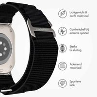 imoshion Nylon Alpine bandje Apple Watch Series 1 t/m 10 / SE / Ultra (2) (44/45/46/49 mm) - Zwart