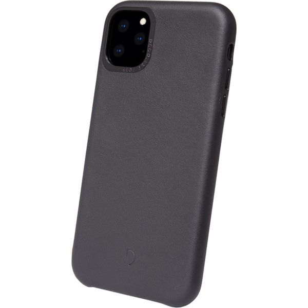 Decoded Leather Backcover iPhone 11 Pro Max - Zwart