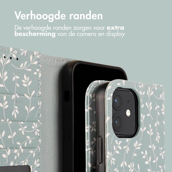 imoshion Design Bookcase Apple iPhone 11 - Smoke Green Flowers