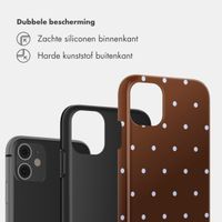 Selencia Vivid Backcover Apple iPhone 11 - Happy Dots Chocolate
