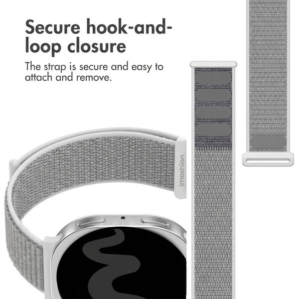 imoshion Nylon Strap Samsung Galaxy Watch 9 (40/44mm) / Watch 8 (40/44mm) / Classic (46mm) - Seashell