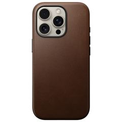 Nomad Modern Leather Case met MagSafe Apple iPhone 16 Pro - Bruin