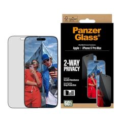 PanzerGlass Privacy Ultra-Wide Fit Anti-Bacterial Screenprotector incl. applicator Apple iPhone 17 Pro Max