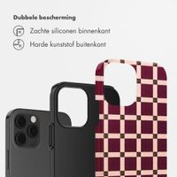 Selencia Vivid Backcover Apple iPhone 12 (Pro) - Check This Burgundy