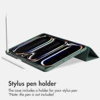 Accezz Smart Silicone Book Case Apple iPad Pro 11 (2025) M5 / (2024) M4 - Dark Green