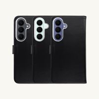 Selencia Genuine Leather Book Case Samsung Galaxy S26 FE - Black