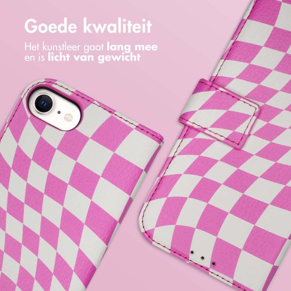imoshion Design Bookcase Apple iPhone SE (2022 / 2020) / 8 / 7 / 6(s) - Retro Pink