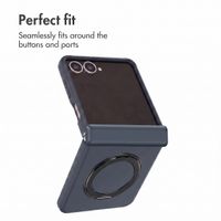 Accezz Colour Back Cover with MagSafe and Ring Stand Samsung Galaxy Z Flip 8 - Dark Blue