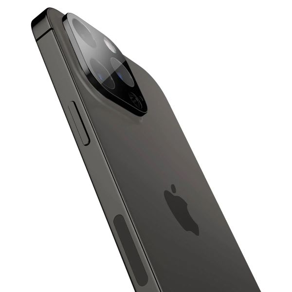 Spigen GLAStR Camera Protector Glas 2 Pack Apple iPhone 14 Pro / 14 Pro Max - Zwart