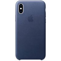 Apple Leather Backcover iPhone Xs Max - Midnight Blue