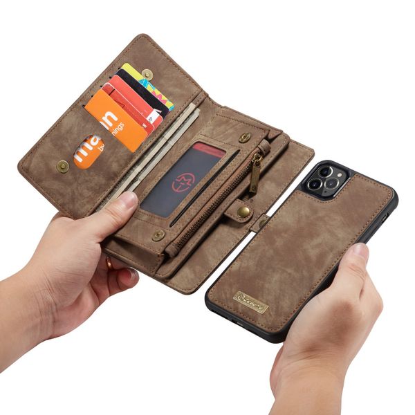 CaseMe Luxe Lederen 2 in 1 Portemonnee Bookcase iPhone 11 Pro Max