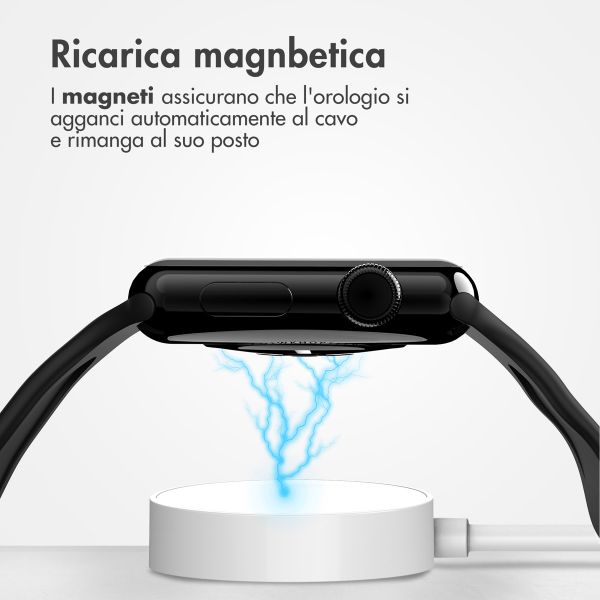 imoshion Oplaadkabel Apple Watch USB-C en USB-A - 1 meter - Wit