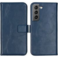 Selencia Echt Leren Bookcase Samsung Galaxy S22 - Blauw