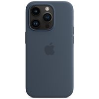 Apple Silicone Back Cover with MagSafe Apple iPhone 14 Pro - Storm Blue
