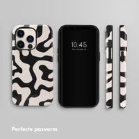 Selencia Vivid Tough Backcover iPhone 14 Pro - Art Wave Black