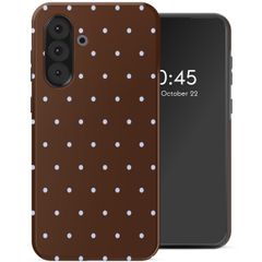 Selencia Vivid Backcover Samsung Galaxy A36 / A56 - Happy Dots Chocolate