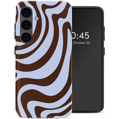 Selencia Vivid Backcover Samsung Galaxy S24 - Dream Swirl Chocolate