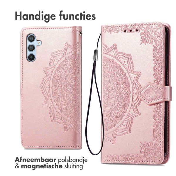 imoshion Mandala Bookcase Samsung Galaxy A34 (5G) - Rosé Goud