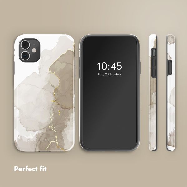 Selencia Vivid Back Cover Apple iPhone 11 - Marble Light Brown
