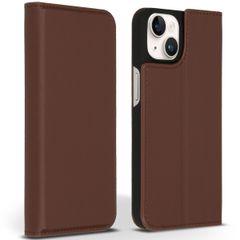 Accezz Premium Leather Slim Bookcase Apple iPhone 14 - Bruin