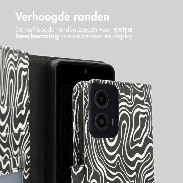 imoshion Design Bookcase Motorola Moto G34 - Black And White