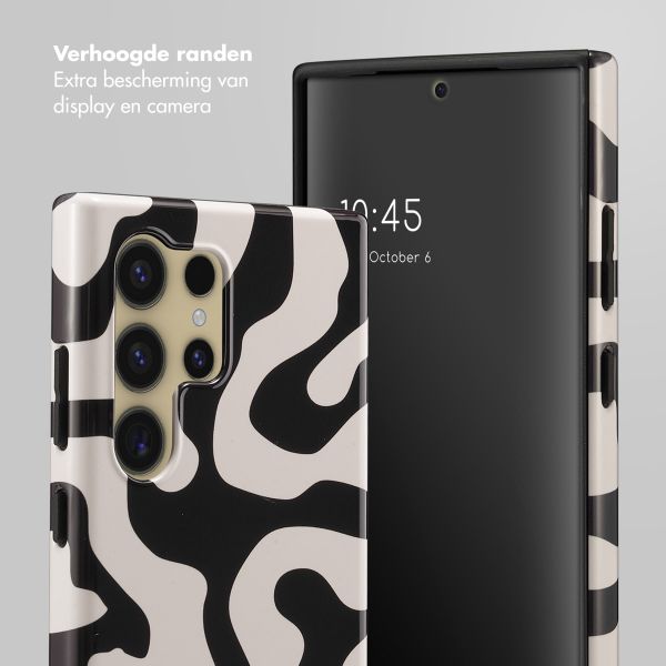 Selencia Vivid Backcover Samsung Galaxy S24 Ultra - Art Wave Black