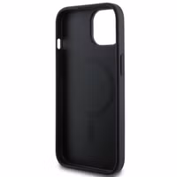 Guess 4G Metal Logo Backcover MagSafe Apple iPhone 15 - Zwart