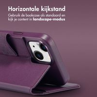 Accezz Leather Bookcase 2-in-1 met MagSafe iPhone 15 - Heath Purple