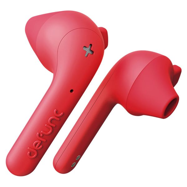 Defunc True Basic - Draadloze oordopjes - Bluetooth draadloze oortjes - Rood