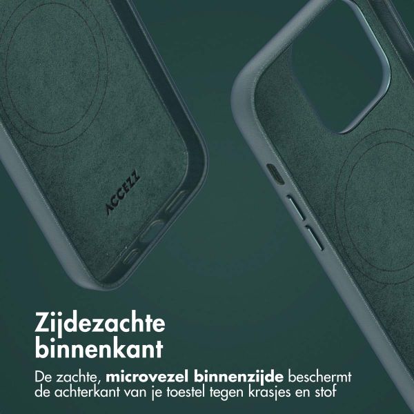 Accezz Leather Bookcase 2-in-1 met MagSafe Apple iPhone 14 Pro - Cedar Green