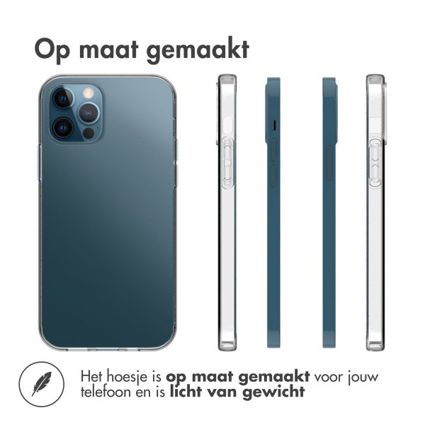 Accezz Clear Backcover Apple iPhone 12 (Pro) - Transparant