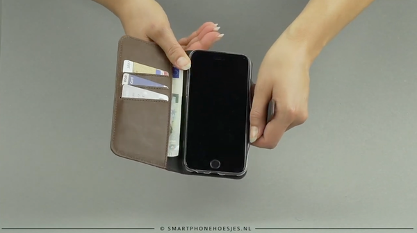 Selencia Echt Leren Bookcase Samsung Galaxy S25 - Rood