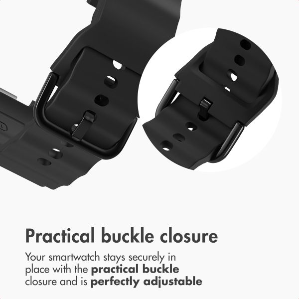 imoshion Wave Silicone Band Samsung Galaxy Watch 9 (40/44mm) / Watch 8 (40/44mm) / Classic (46mm) - Black
