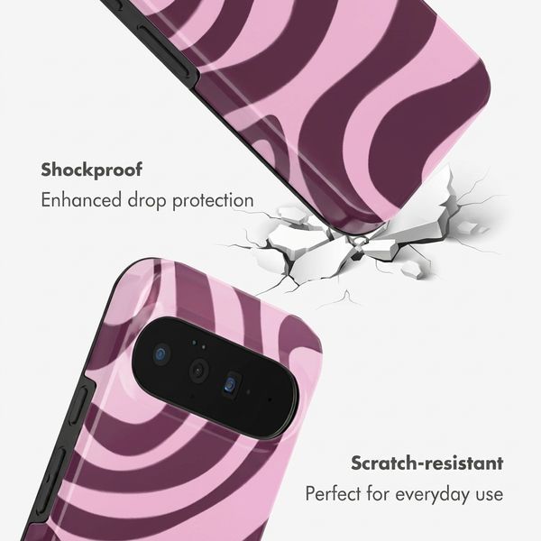 Selencia Vivid Case with MagSafe Google Pixel 11 Pro - Wavy Swirl Pink Plum