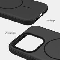 imoshion Color Backcover met Thin MagSafe Ring Apple iPhone 15 Pro - Zwart