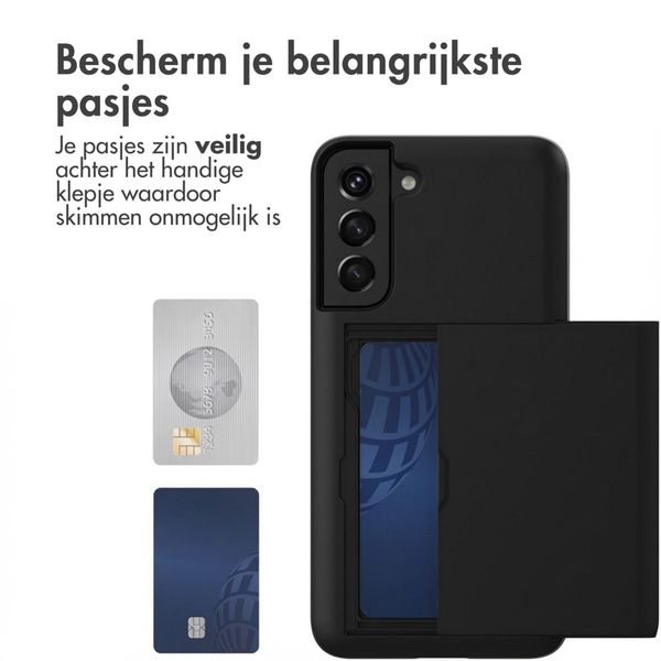 imoshion Backcover met pasjeshouder Samsung Galaxy S22 - Zwart