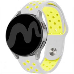 imoshion Siliconen sportbandje  - Universeel 22 mm aansluiting - Light Grey & Neon Yellow