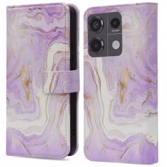 imoshion Design Bookcase Xiaomi Redmi Note 13 Pro (5G) / Poco X6 - Purple Marble