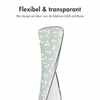 imoshion Design hoesje Samsung Galaxy S24 FE - Smoke Green Flowers